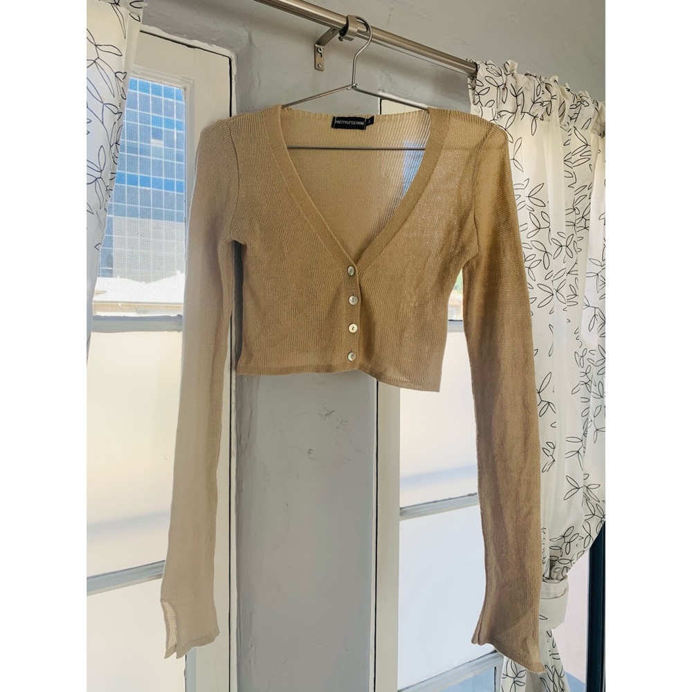 Cropped Lightweight Cardigan